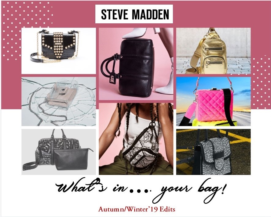 Steve Madden A/W’19 Bag Edit<span class="rating-result after_title mr-filter rating-result-35236">			<span class="no-rating-results-text">No ratings yet.</span>		</span>